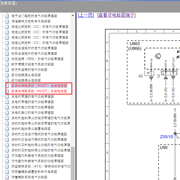 奔驰E200L 多媒体通讯电路图