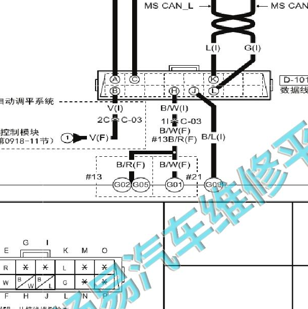 2015-2016年马自达阿特兹 OBD插头针脚