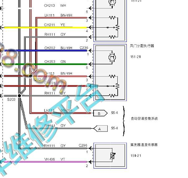 2015年福特蒙迪欧空调电路图