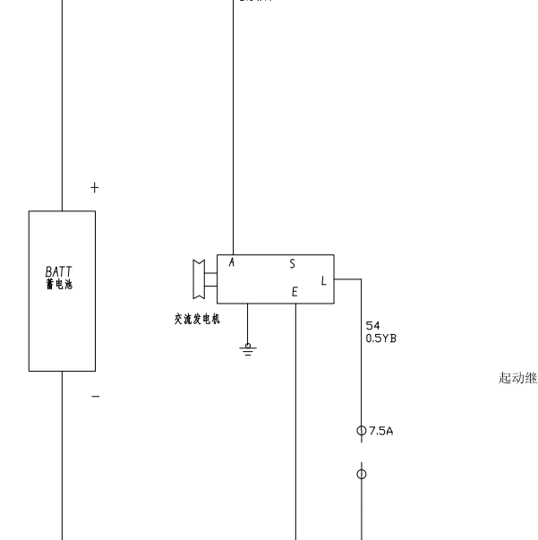 日产ZD25TCR发电机电路图