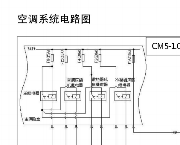 长安之星空调线路图