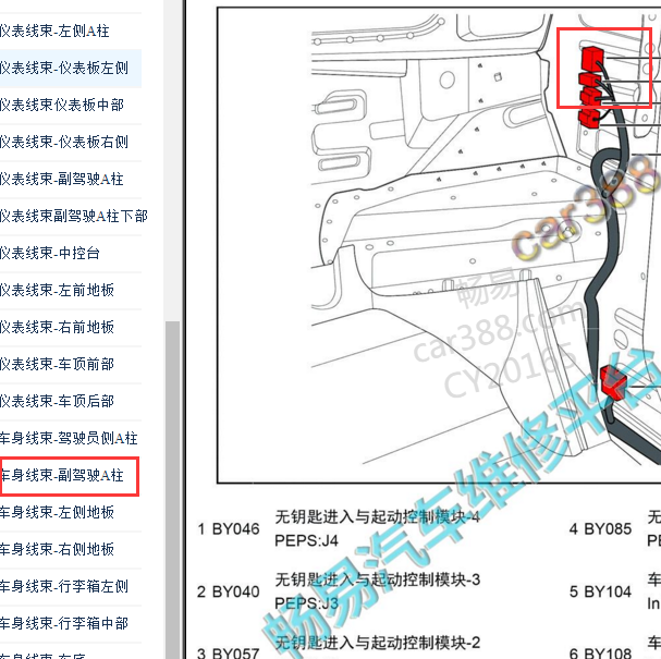 2019-2020年荣威I6 无钥匙模块位置