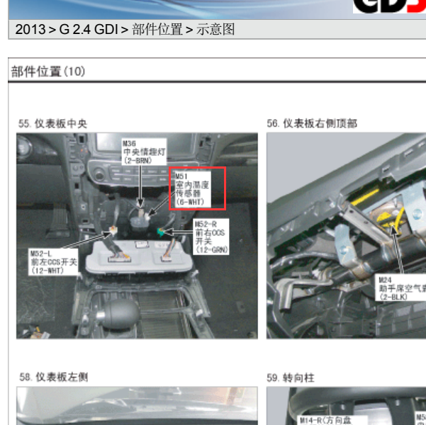 2013年起亚索兰托空调室内温度传感器安装位置