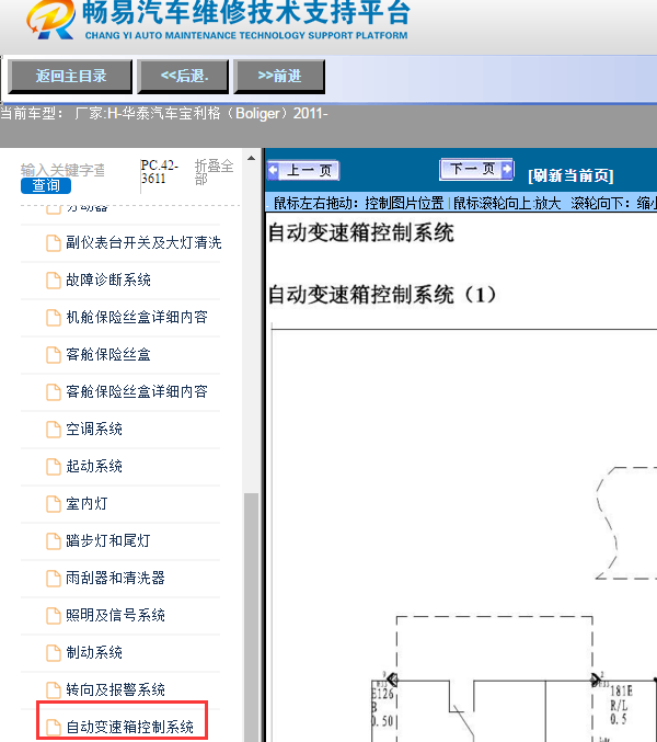 2011年华泰宝利格变速箱电脑电路图