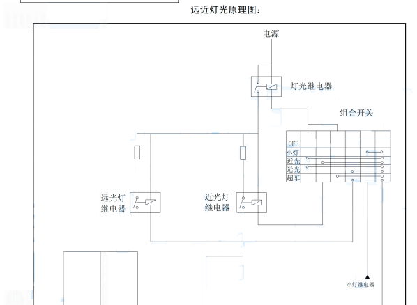黄海旗胜V3灯光电路图