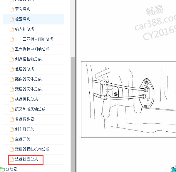 2015年哈弗H6换挡拉线拆装