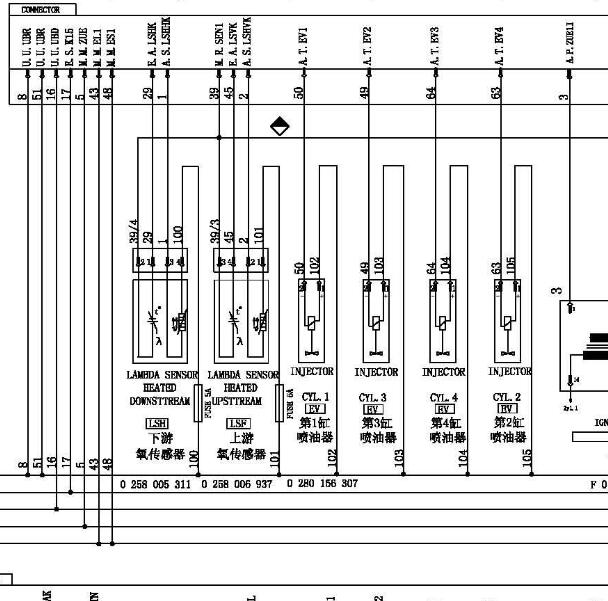 北斗星DA465Q发动机电路图