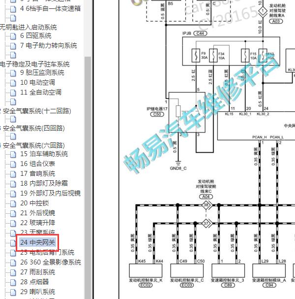 2017-2018年宝沃BX5 网络电路图