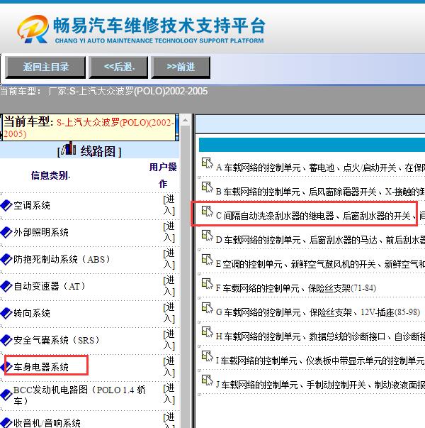 2003年大众波罗雨刮电路图