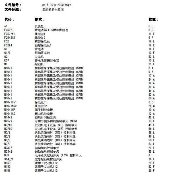 2009年奔驰G500起动机电路图