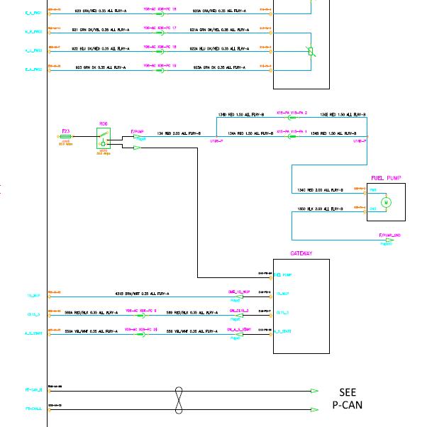 2015年华颂7 N20B20C 发动机油泵电路图