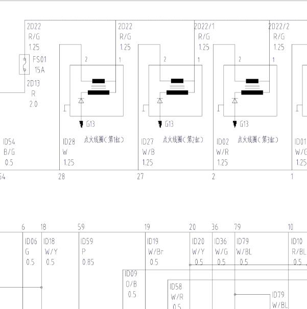2019年江淮LJ4A18Q6发动机电路图