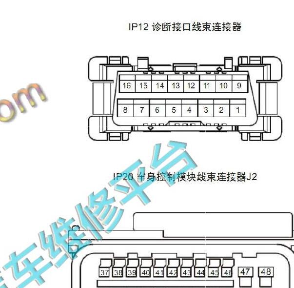 2017年帝豪OBD诊断接口针脚