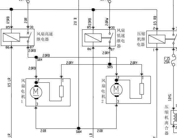 联合电子M7.8.8电脑冷却风扇电路图