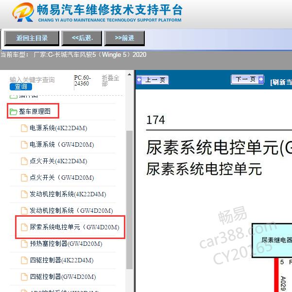 2020年长城风骏5尿素泵电路图