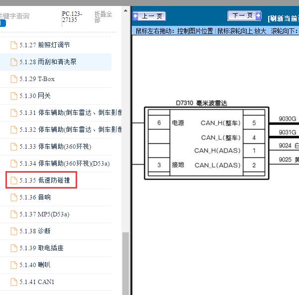 2020年东风奕炫定速巡航电路图