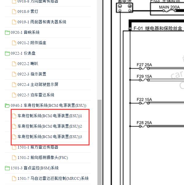 2019-2020年马自达3昂克赛拉BCM电路图.