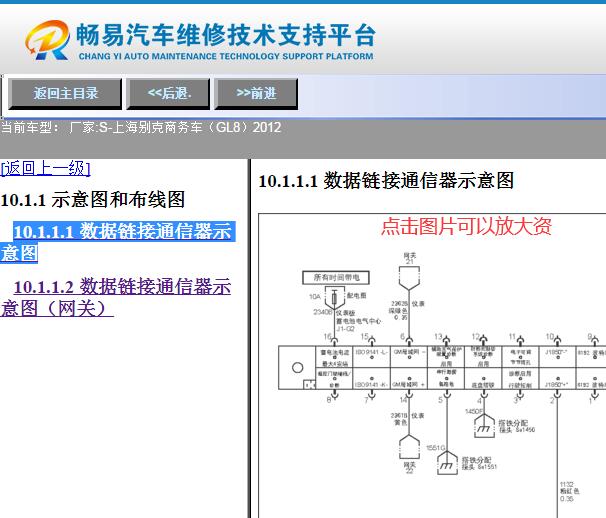 2012年别克GL8网络通讯电路图