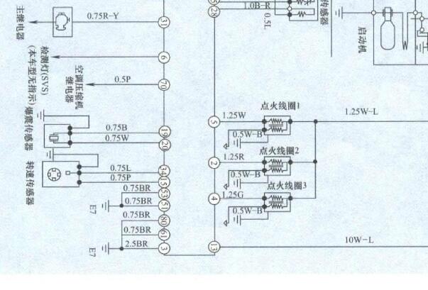 2004-2012年一汽夏利点火线圈电路图