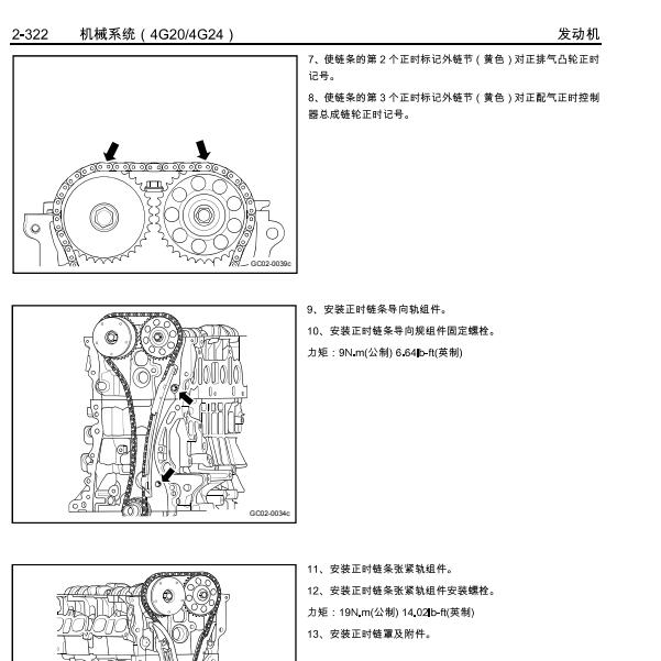 2012年吉利SX7发动机正时