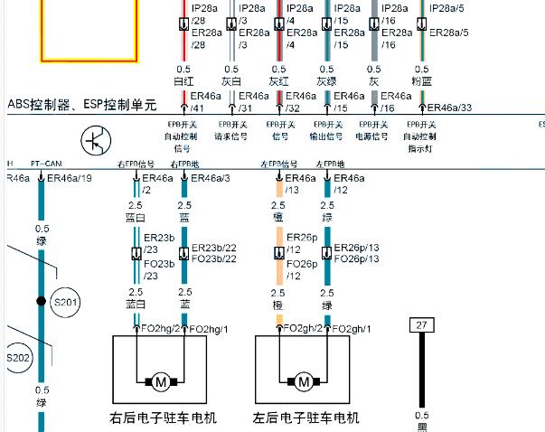 2018年昌河铃木Q7电子手刹电路图和位置