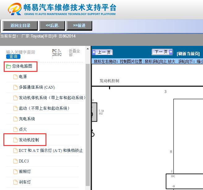 2013年丰 田86 发动机电路图