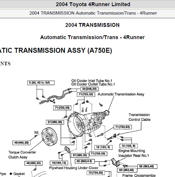 2004年普拉多  AT变速箱维修手册