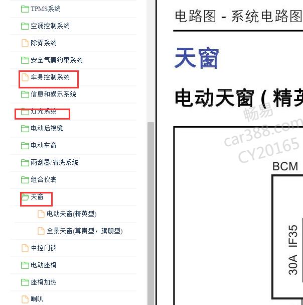 2018-2019年猎豹 Mattu 天窗电路图