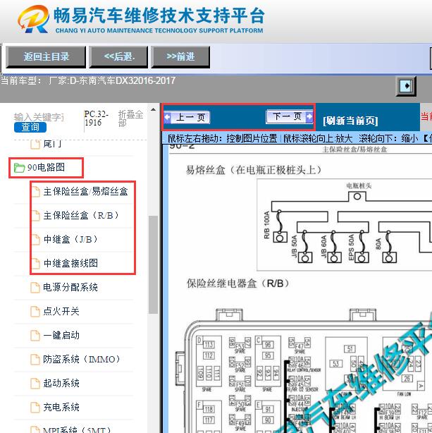 2016-2017年东南DX3保险盒位置