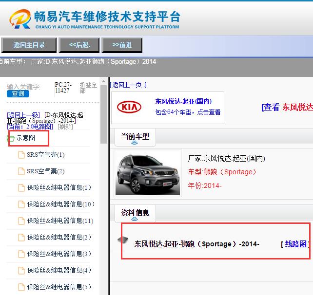 2014年起亚狮跑电路图