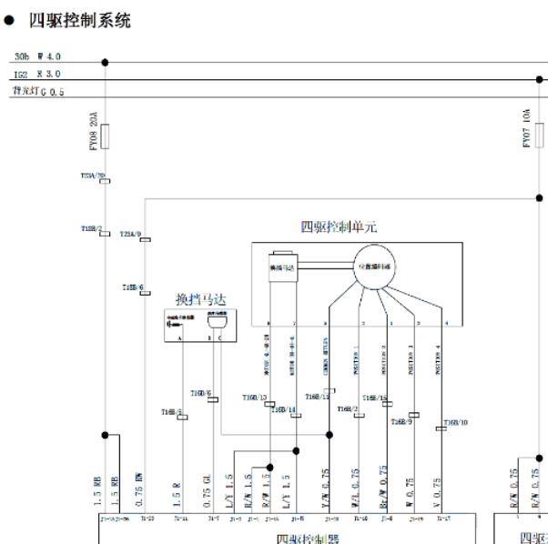 黄海N3柴油四驱电路图