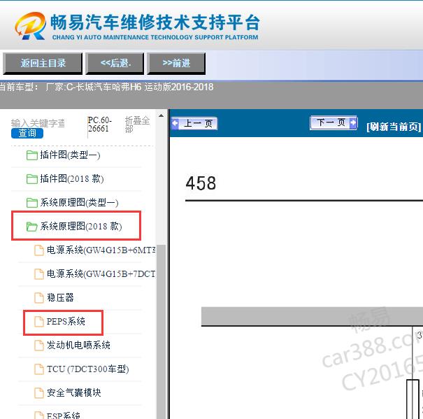 2016-2018年哈弗H6 三个插头智能钥匙电路图