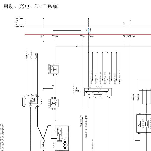 2004年海马VT2变速箱电路图