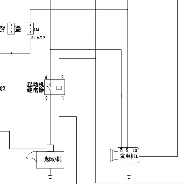金杯阁瑞斯4RB2发动机启动电路图