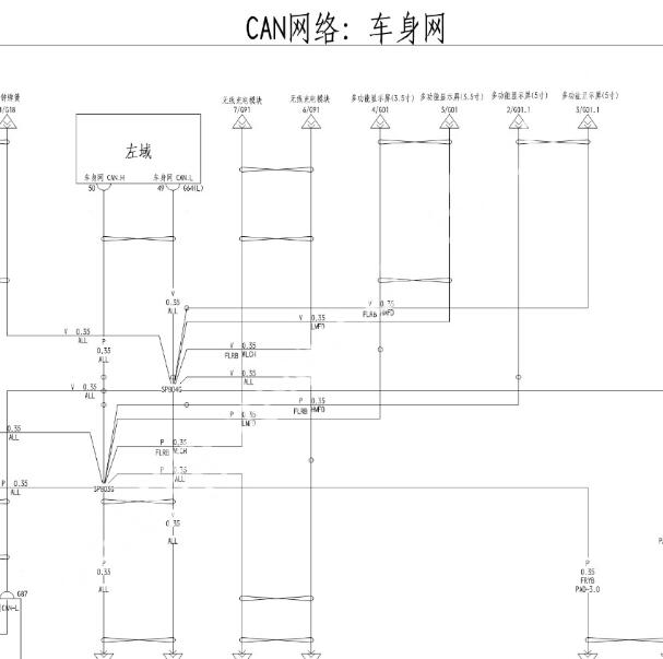 2021年比亚迪海豚 CAN电路图