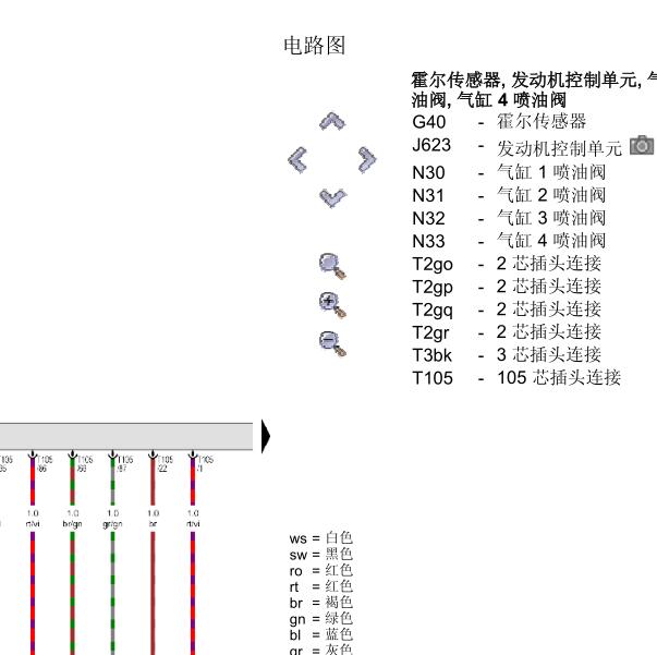 2011年大众途锐发动机电路图