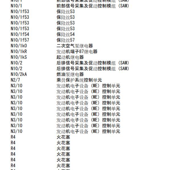 2014年奔驰G500二次空气电路图与保险位置