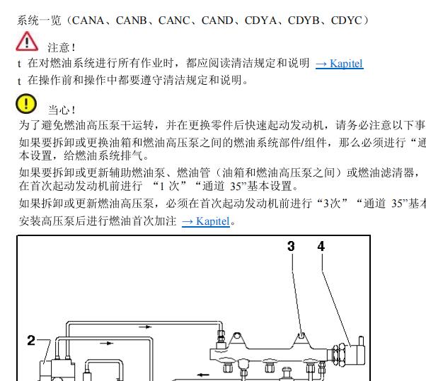 2010年奥迪A6 CAN发动机维修手册