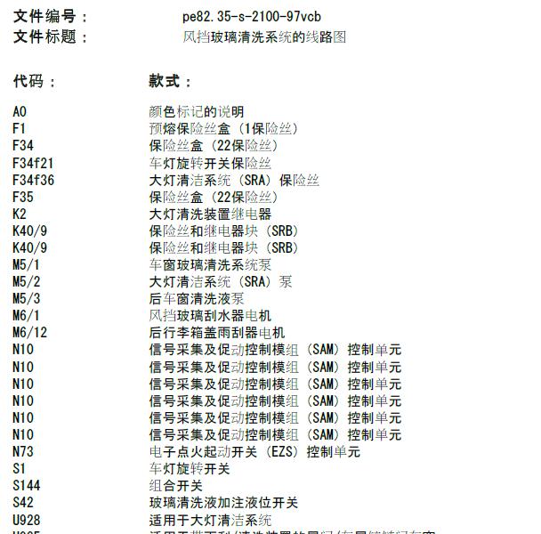 2011年奔驰唯雅诺雨刮电路图.