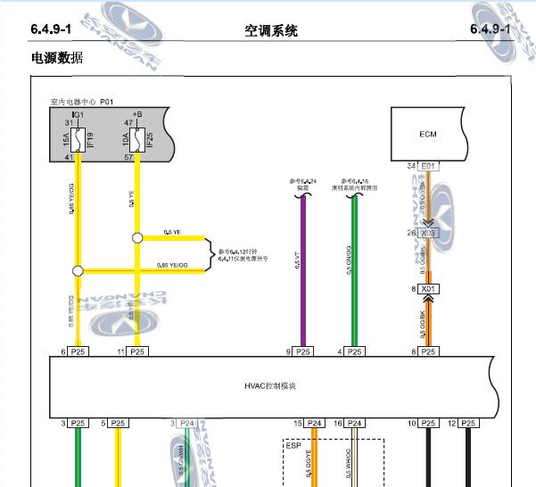 2014年长安逸动空调电路图.