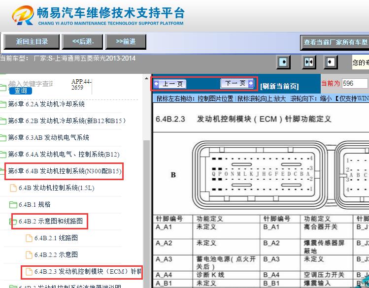 2013-2014年五菱荣光发动机针脚