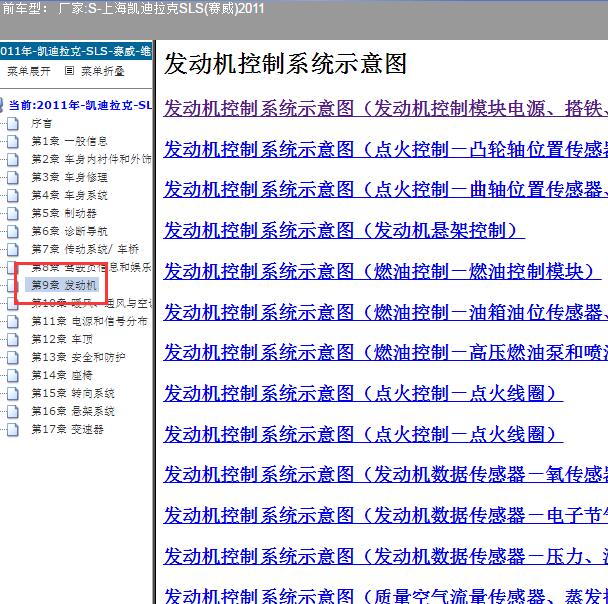 2011年凯迪拉克赛威 LNF 2.0发动机电路图