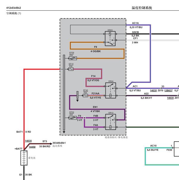 江铃凯运空调电路图