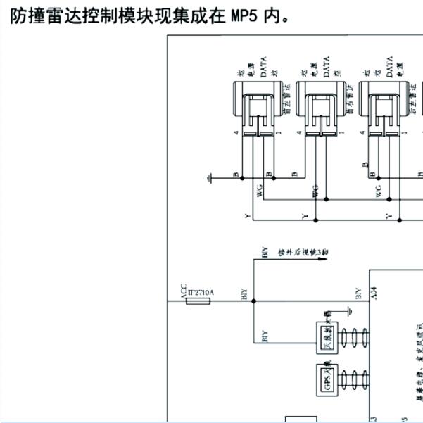 2018年东风风光S560雷达电路图