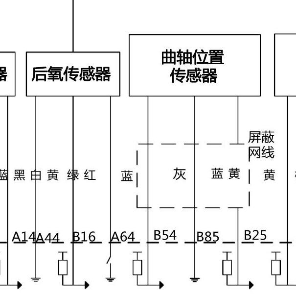 2013-2014年五菱宏光1.2发动机 曲轴位置传感器电路图