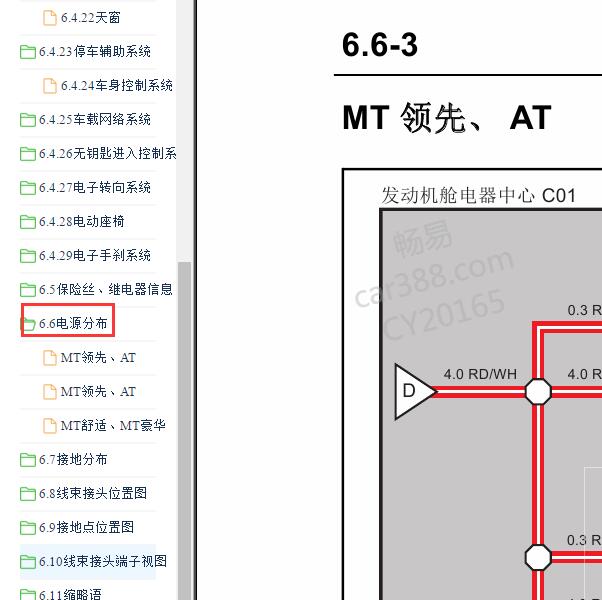 2014-2015年长安CS75 电源电路图