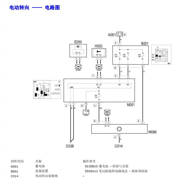 2012年菲亚特菲翔转向助力电路图
