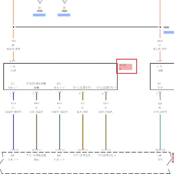 2008年克莱斯勒铂锐节气门线路图
