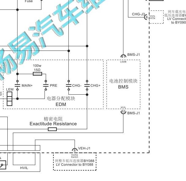 2016年荣威E550 BMS电路图