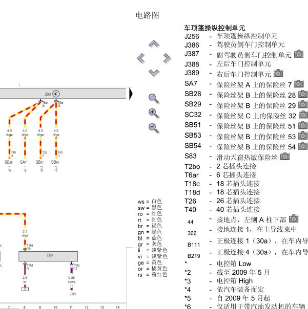 2009年大众EOS 敞篷电路图